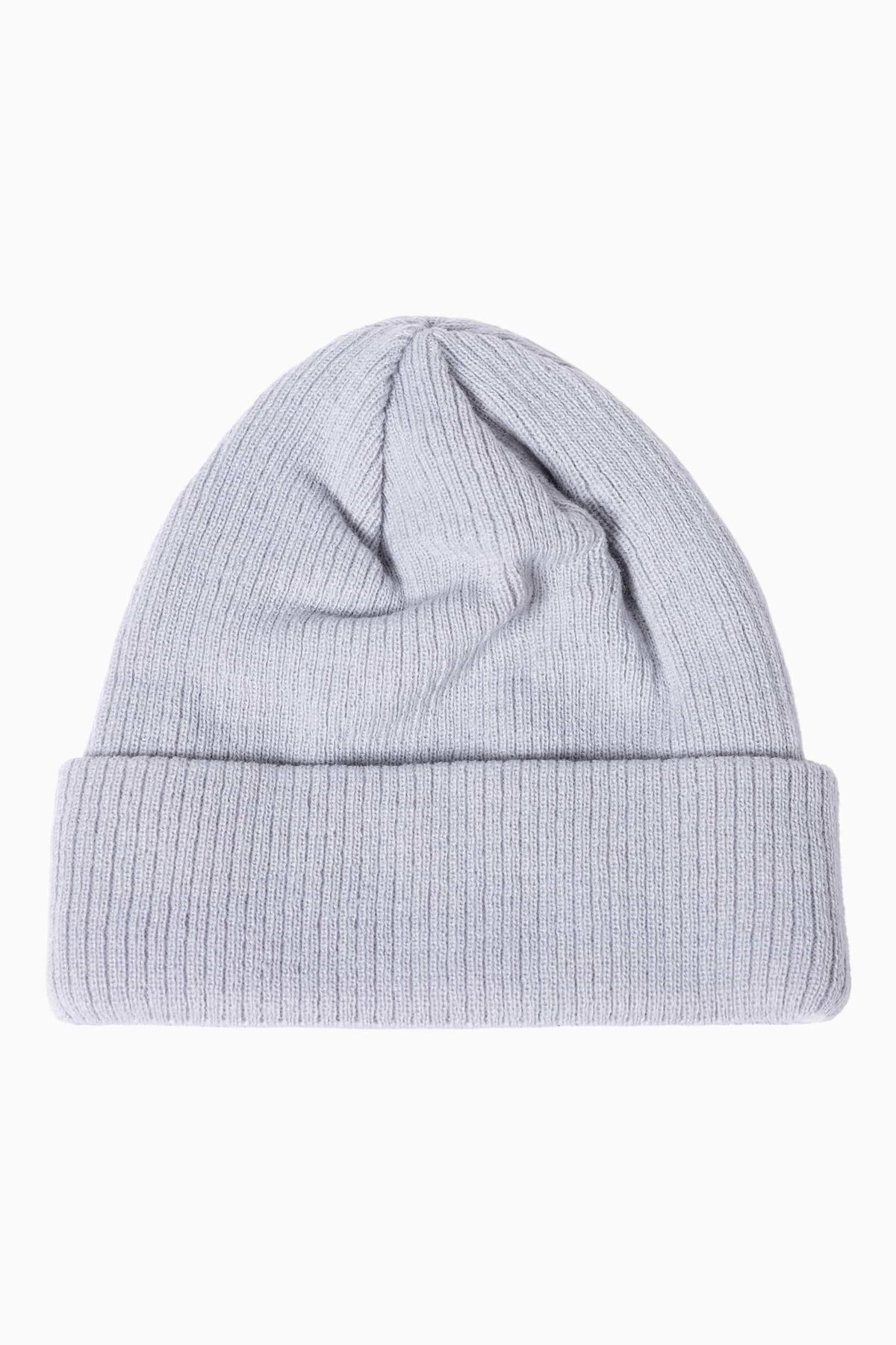 Color Tag Rib Knit Beanie 