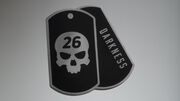 Darkness Dog Tag Ball Marker 