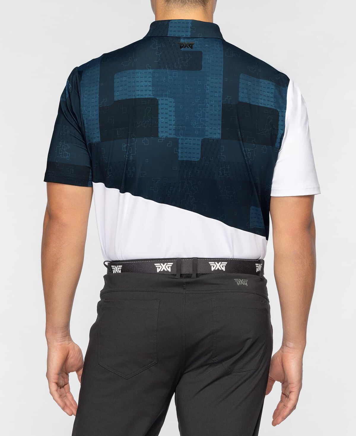 Men's Comfort Fit Grid Digital Camo Polo 