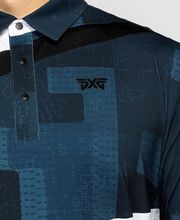 Men's Comfort Fit Grid Digital Camo Polo 