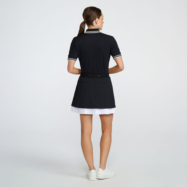 APRON PLEATED SKIRT