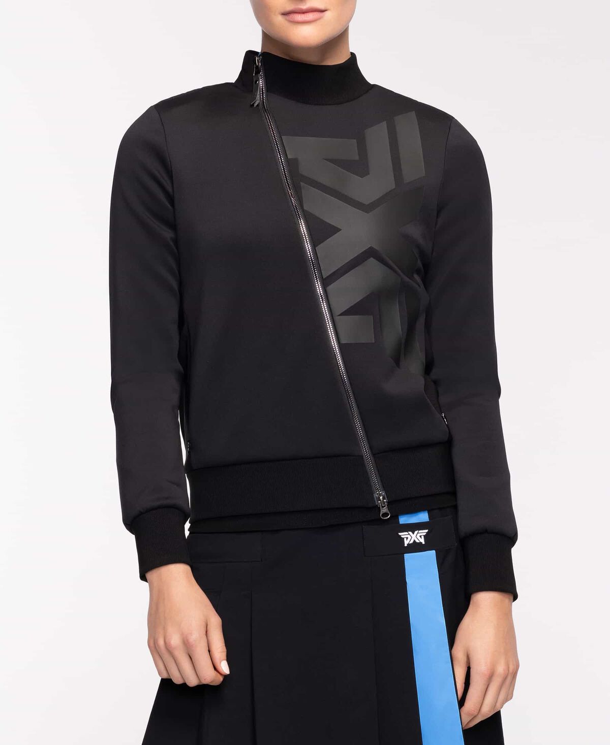 Asymmetric Full-Zip Hybrid Jacket 