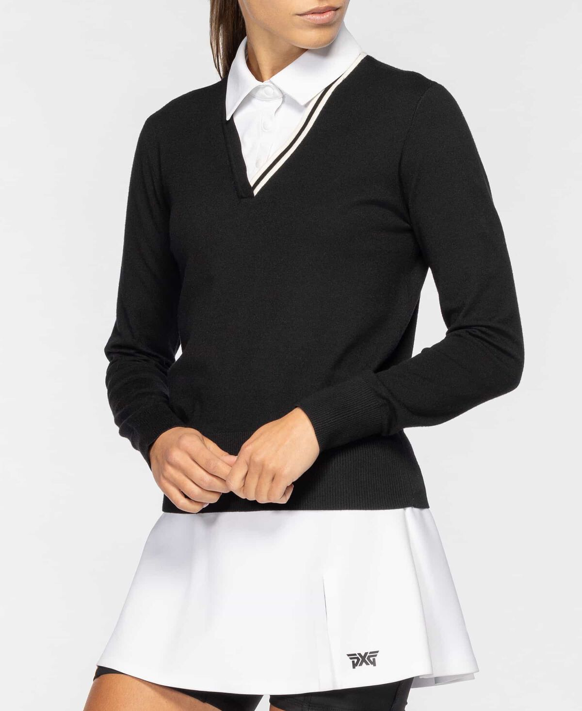 Women's Collared Two-In-One Sweater 