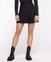 Darkness Logo Tape Pleated Wrap Skirt 