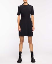 Darkness Pleated Polo Dress 