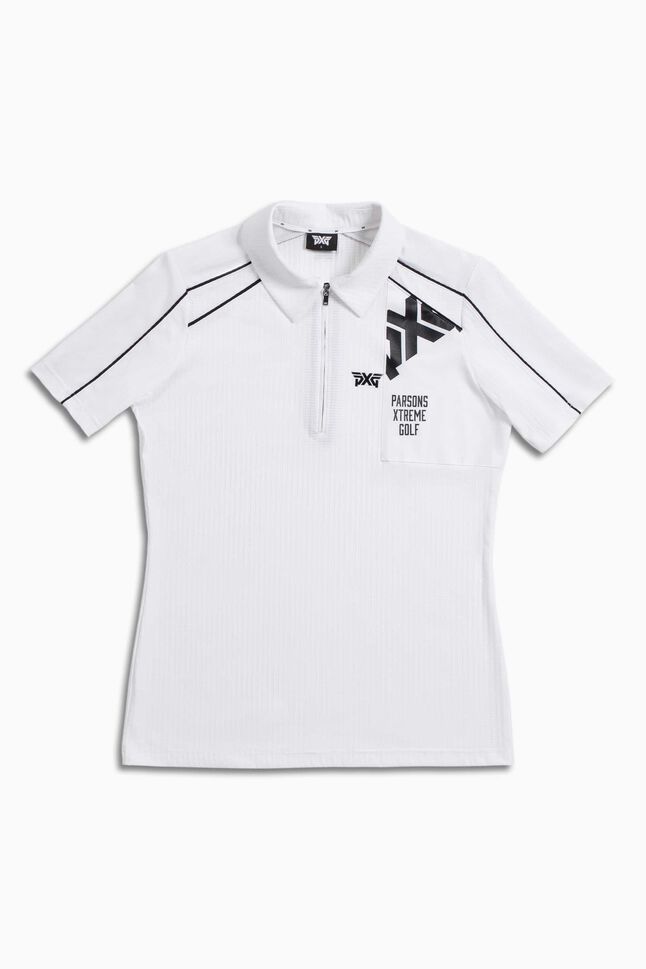 Zip Placket Panel Polo