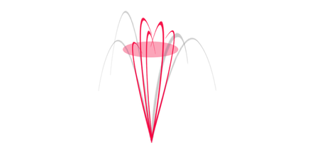 Golf club fitting data illustrating trajectory.