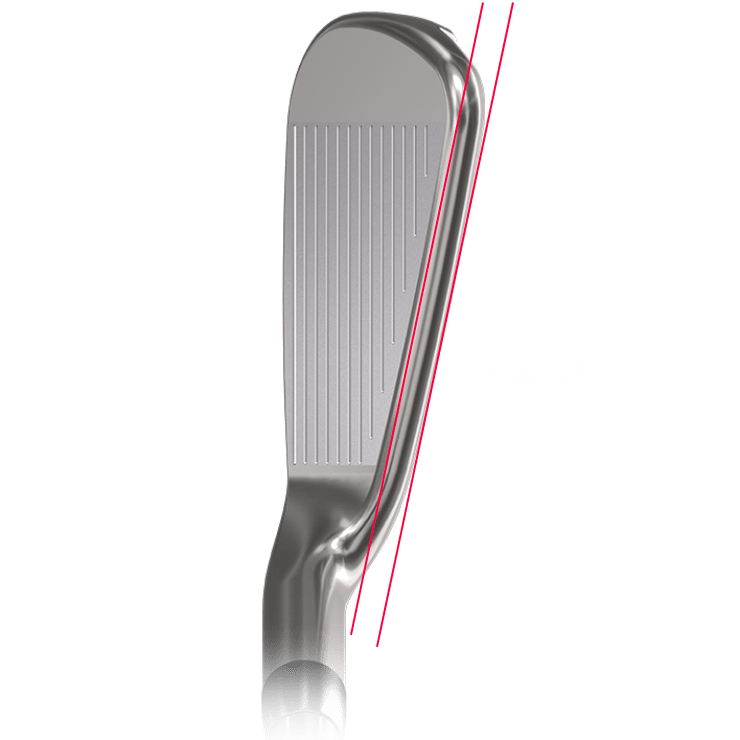 PXG 0311 P GEN5 Iron showing top rail thickness of 0.160 inches